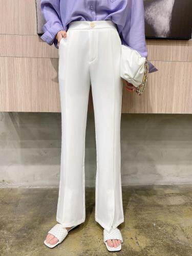 阔腿开叉拖地裤，女装，帛糸霓娜