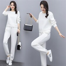 2021年新款春季卫衣套装休闲时尚运动两件套洋气显瘦，女装套装/套裙，仟媚宠
