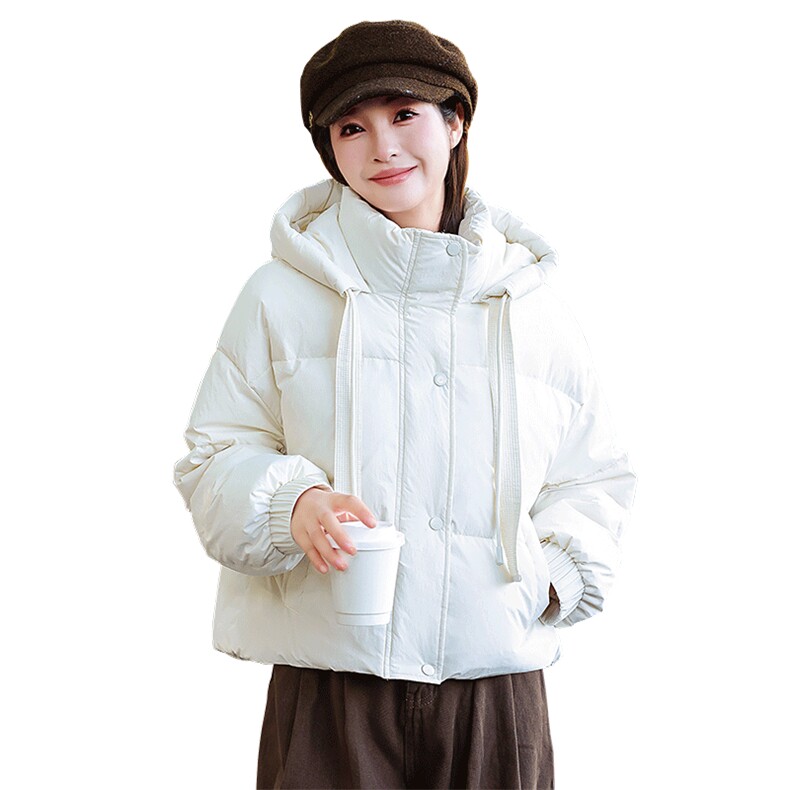 冬季新款女装90白鸭绒时尚连帽加厚羽绒服保暖显瘦短款外套,女装羽绒服,姿衣坊