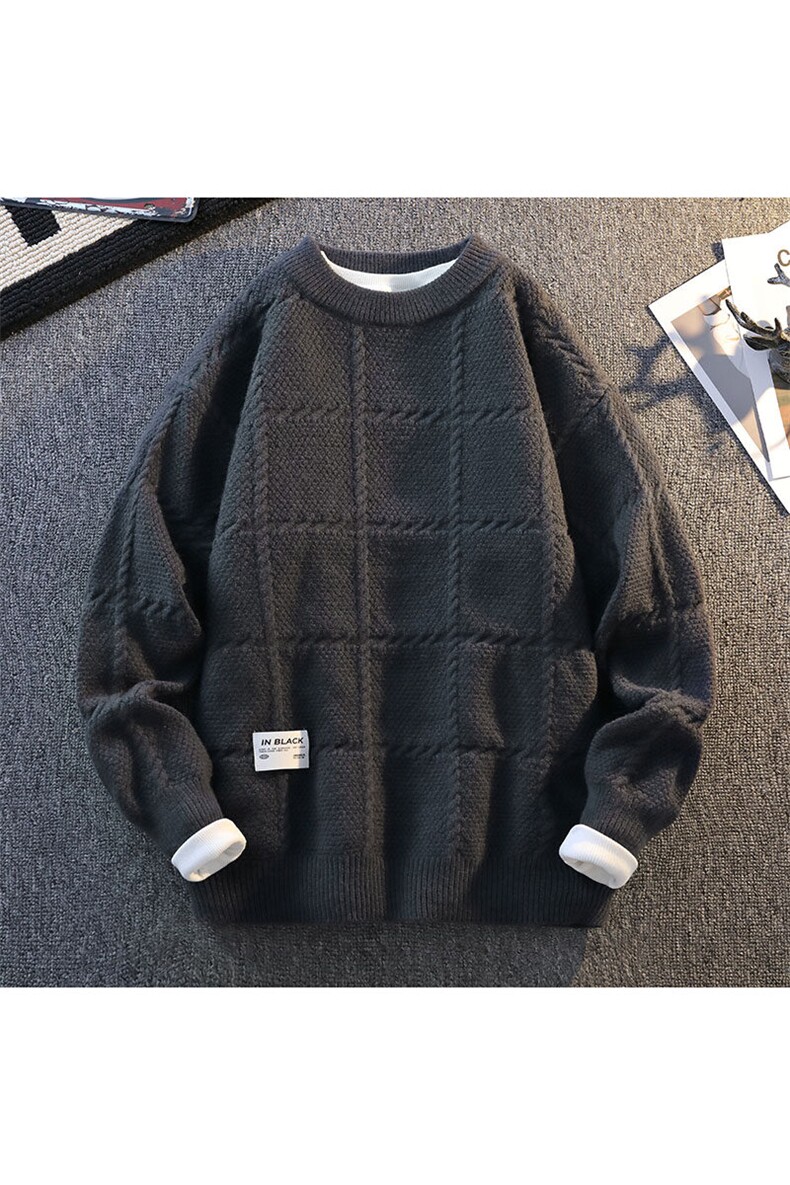2024【新品】秋冬圆领毛衣男士针织打底衫潮流百搭-M5147-P45,男装针织衫/毛衣,星座1105