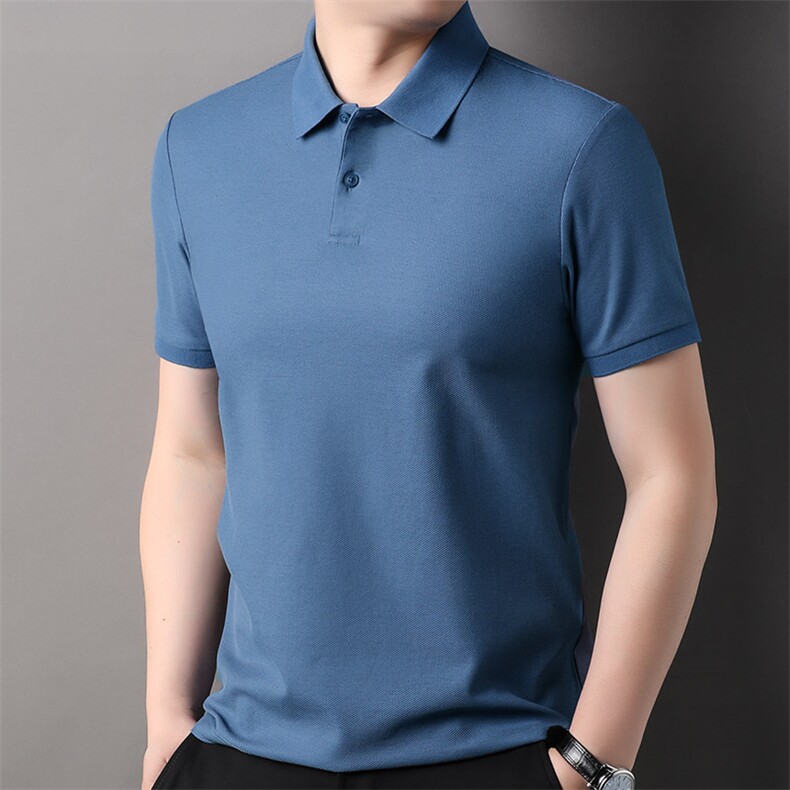 F82012钱塘2020-1夏季新款纯棉中年男装POLO衫男士短袖T恤主推P60,男装T恤,钱塘207-1