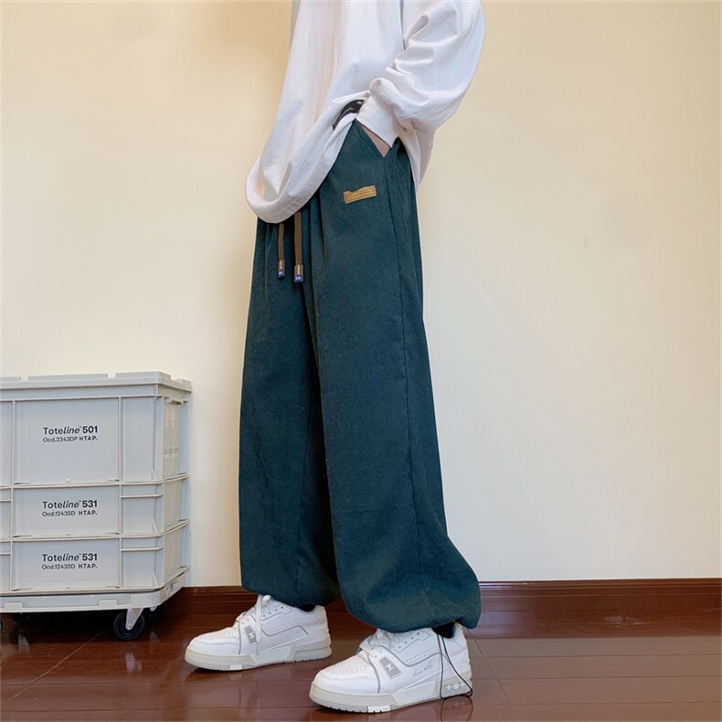 裤子男夏季潮流宽松阔腿裤运动休闲长裤K0793-P30,男装休闲裤,星座308B-1