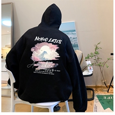 抖音供货、重磅360克现货加绒印花连帽卫衣HD019-1-LMWY44116-P40，男装卫衣，电商019-1