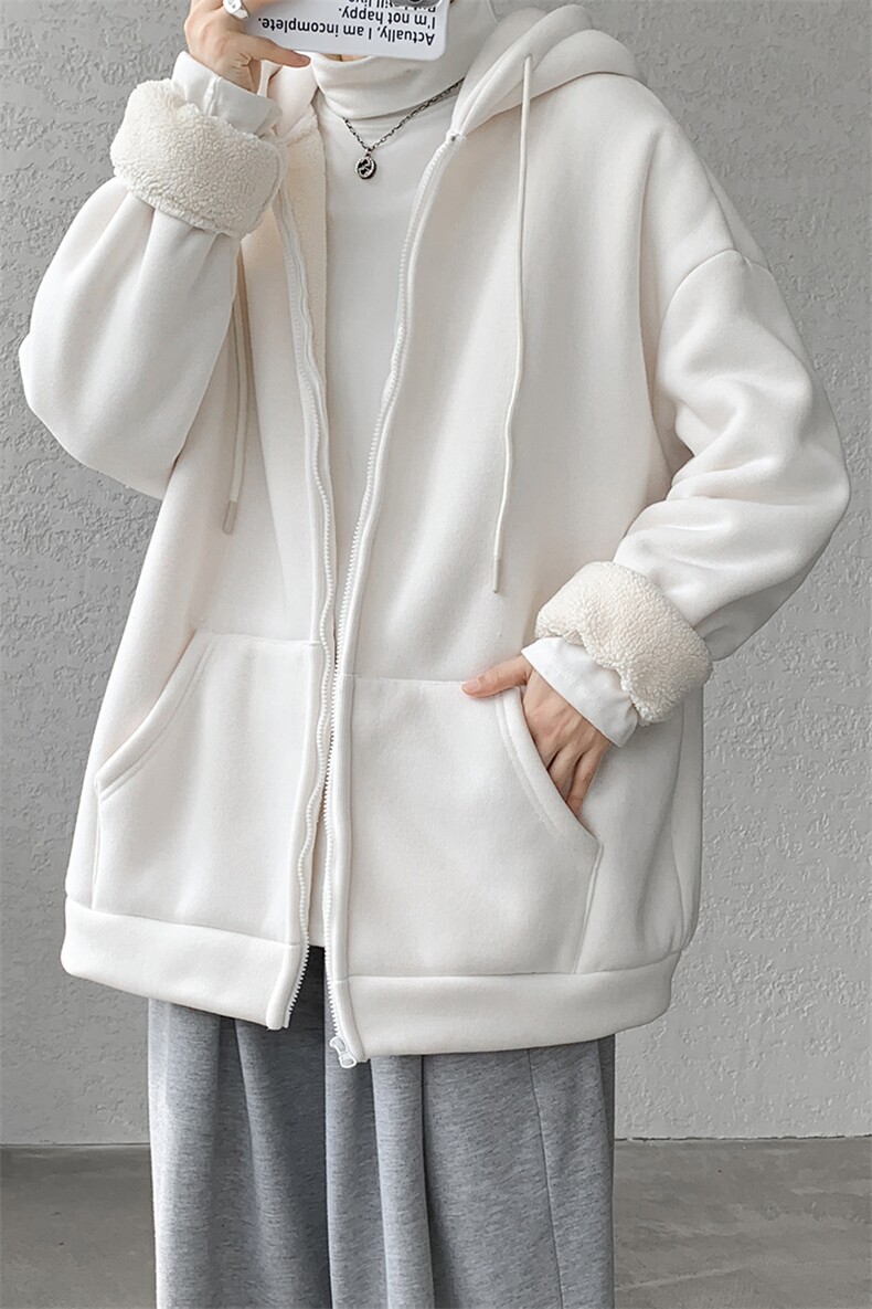 8XL-M高品质！卫衣厚外套男加绒加厚开衫羊羔毛卫衣WY13P68控88,男装卫衣,电商D206-1