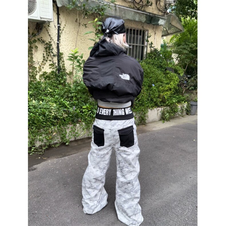 美式复古刺绣白色微喇牛仔裤男2026新款高街直筒修身显瘦裤子春秋,男装牛仔裤,四季星座505