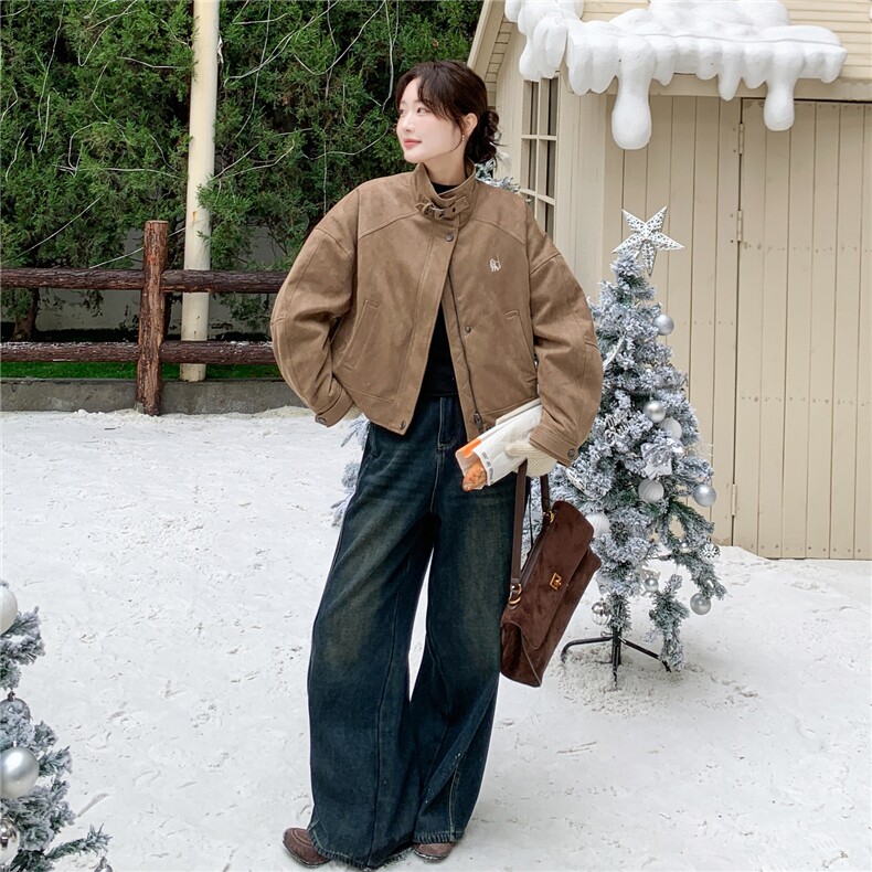 美拉德机车范气质羽绒内胆外套女冬季2025年新款时髦复古风羽绒服,女装羽绒服,2C159