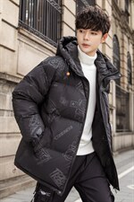 TIM 2026冬季新款90%白鸭绒中长款连帽羽绒服男XZ109-Y1266-P218图片