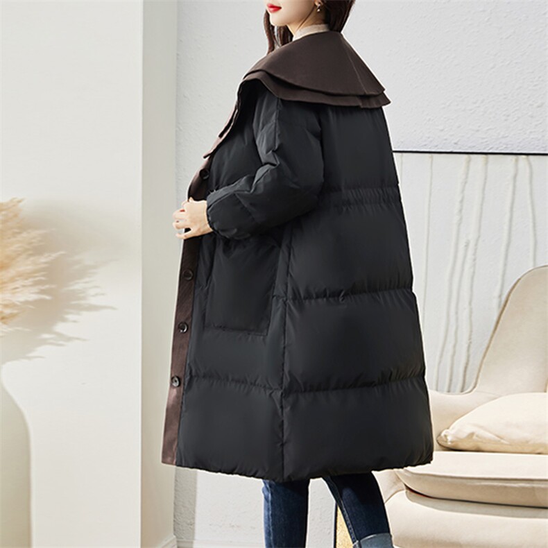 现货羽绒服女连帽新款短款小个子面包服时尚宽松休闲保暖轻暖外套，女装羽绒服，贵人树