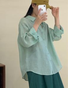 麻料防晒衬衣【现货】,女装,Here Bella(1F)