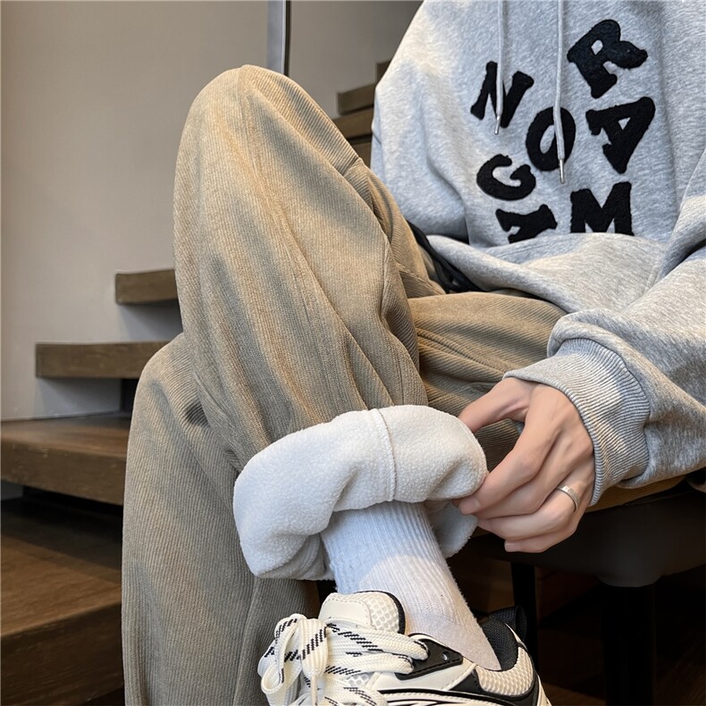 欧绵绒复合奥粒绒加厚保暖束脚弯刀版型A061-AX00879加绒-特P30图片