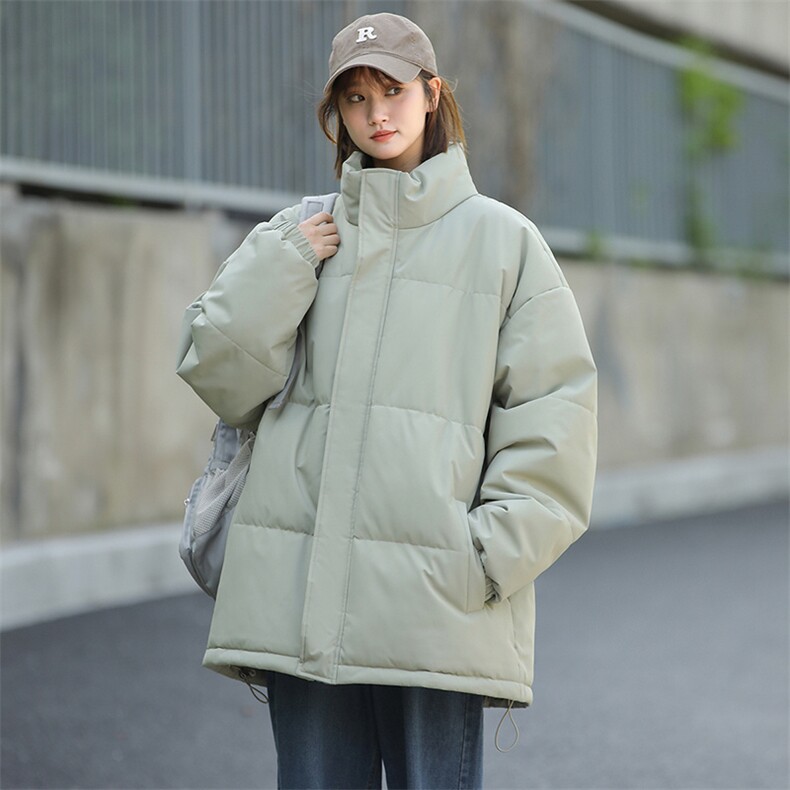 多色港风冬季立领纯色加厚上衣外套棉衣男MY99999P65，男装棉衣，星座1204-3