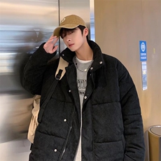 灯芯绒服男秋冬季加厚韩版面包服港风ins复古衣W2230-P77，男装棉衣，星座512-4