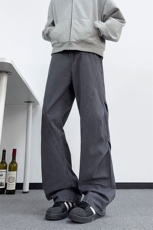B221美式ins高街暗黑斜切加绒洗褪工装牛仔裤LK25602-特P60控108，男装牛仔裤，电商B221