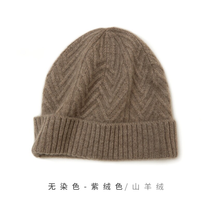 高品质羊绒针织帽 时尚保暖 经典百搭 舒适柔软图片