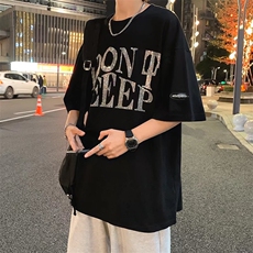 潮牌痞帅烫钻短袖T恤男女高街韩版宽松休闲情侣夏季上衣TX351-P25，男装T恤，星座1008