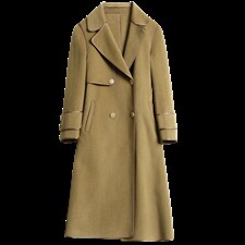 2025秋冬新款时尚简约修身显瘦高支羊毛品质双面羊绒大衣，女装双面呢大衣，媚琳依坊