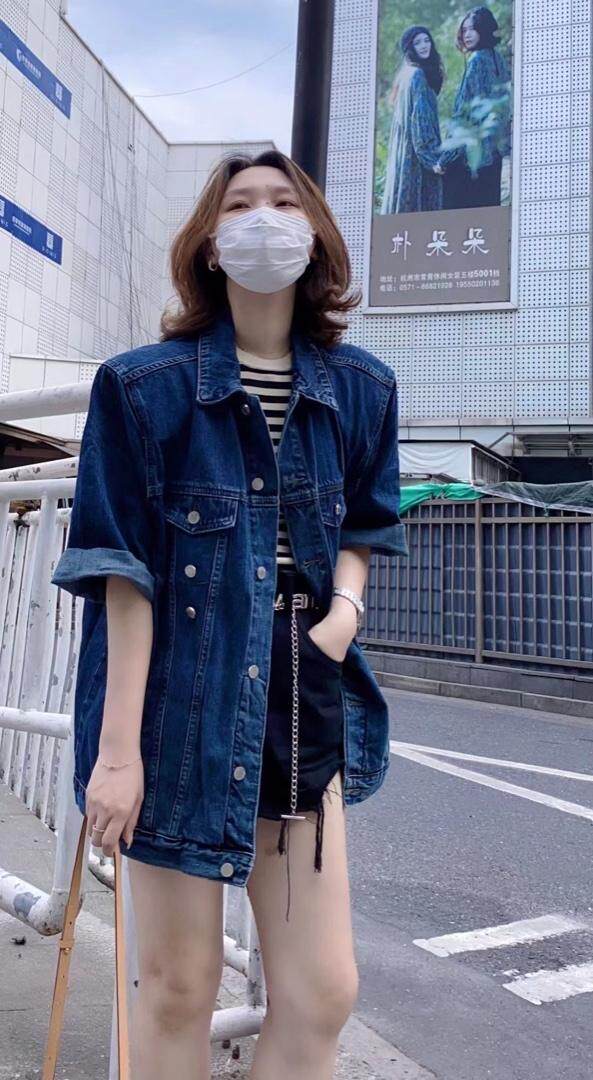 网红款中袖牛仔外套，其它，转角爱尚