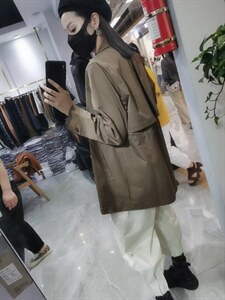 现货，设计师简约欧版风衣,女装风衣,DUO QIU朵秋