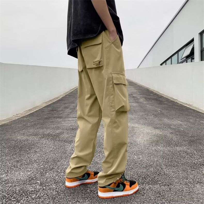 男春夏新款青少年时尚送腰带骑兵斜复合立体袋休闲裤GK23P40,男装休闲裤,星座1116-2