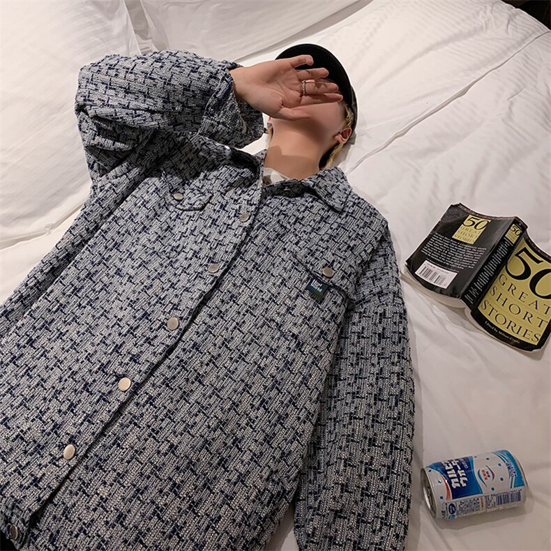 2025秋装轻熟风小香风夹克男外套加肥加大码胖子穿搭胖人外套,男装夹克,星座909-2（原星座717-2）
