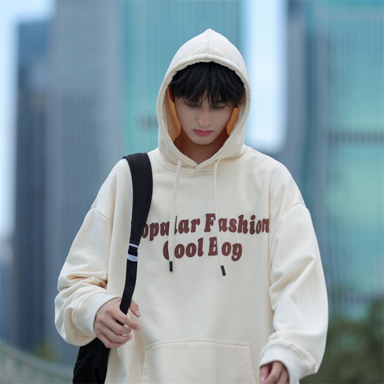 秋季日系cityboy连帽卫衣印花发泡慵懒风上衣618A-WY25-P45 控65图片