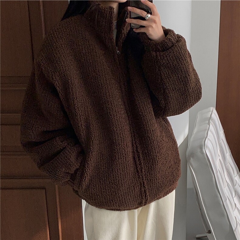 翻领灯芯绒宽松棉服男士秋季新款重工加厚高克重毛绒短款夹克外套,男装夹克,星座710