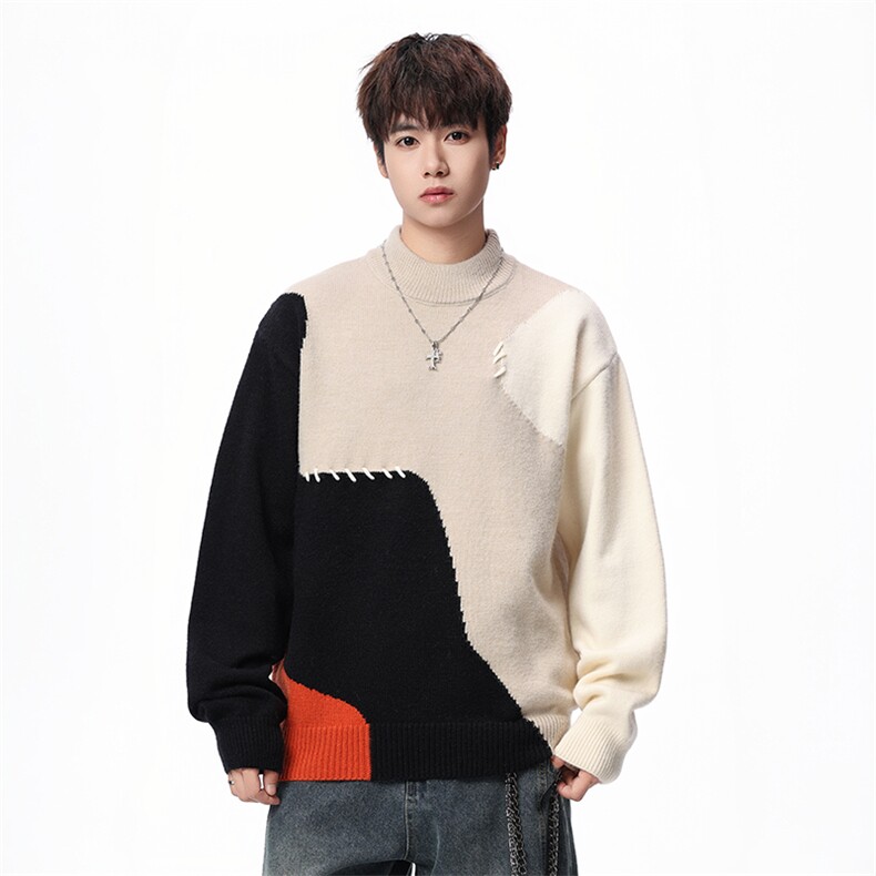 【新品】2025秋冬男士时尚休闲百搭针织毛衣潮流-M189-P45,男装针织衫/毛衣,星座1105-1