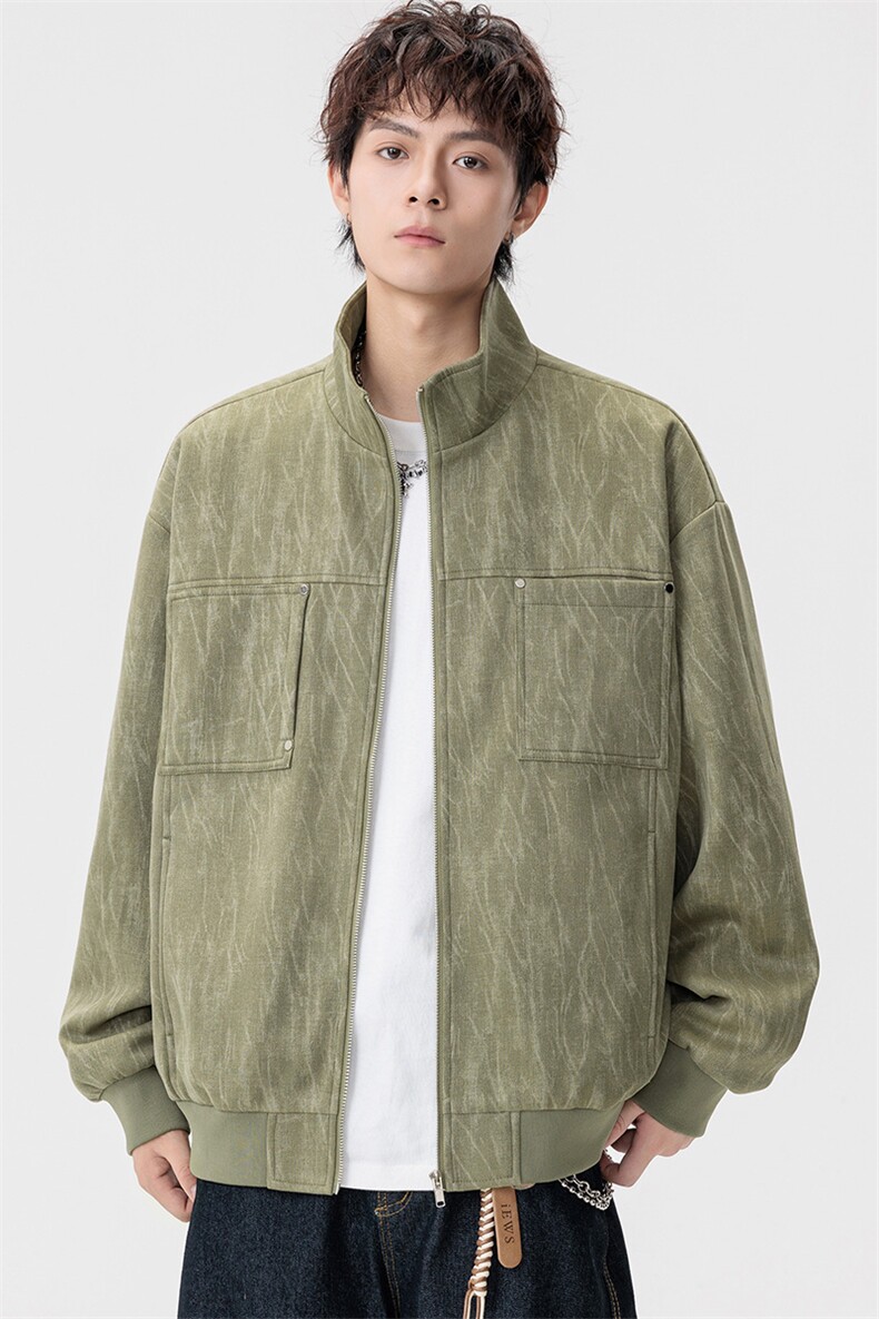 美式大码休闲夹克外套8555-P75控159大码元,男装夹克,星座209