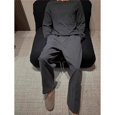 秋冬加厚毛呢小西裤男士新款九分休闲裤商务西裤修身直筒裤子长裤，男装西裤，星座506A