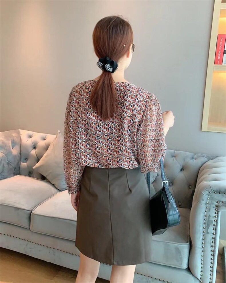 【现货】【】秋季时尚百搭雪纺上衣，其它，名门秀