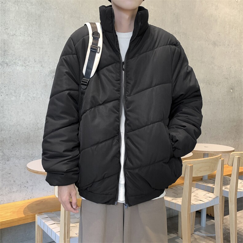 2024冬季棉服男短款加厚面包服立领潮牌棉袄外套MY0301-P70，男装棉衣，星座308B-1