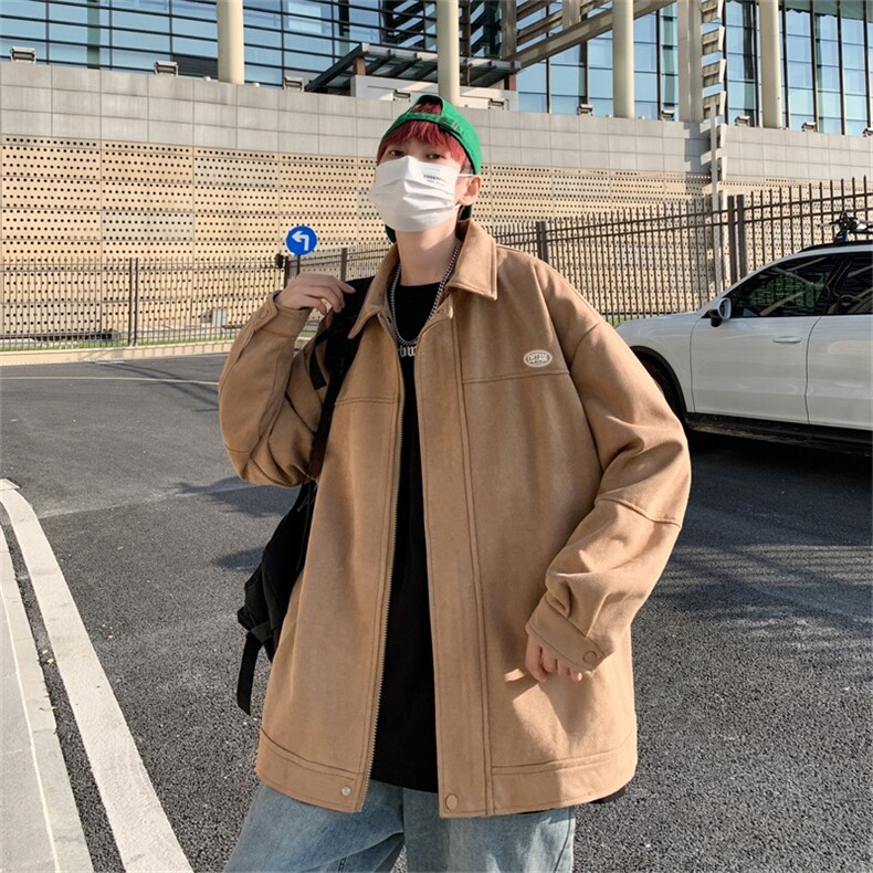 W03-P45 春季2025年新款外套男潮流运动春秋夹克ins潮牌港风图片