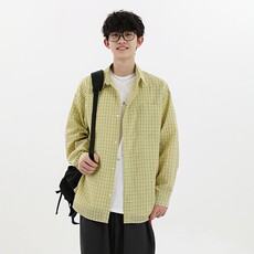 特P40无差价夏季新款潮流设计格子防晒衬衫-HS2278无影墙，男装衬衫，电商A003