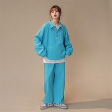 XZ216-YY111-套装P108上衣P55裤子P5021男女中性华夫格卫衣浅,男装卫衣,星座716-1