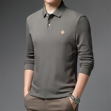 XX21C701男式2023春季新款长袖T恤男韩版商务休闲男装P82图片