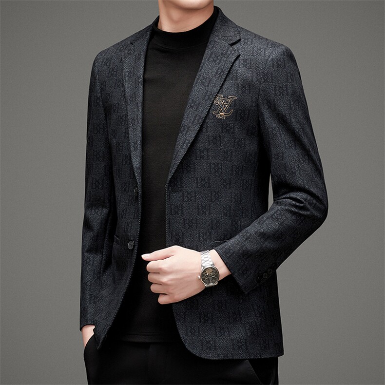 D2531男式2023春季新款便西男韩版西装外套商务休闲西服男装P190，男装西服，电商B360