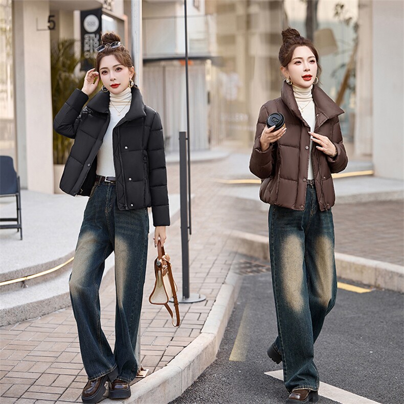 2025新款现货保暖时尚休闲百搭棉服,女装棉衣/棉服,自然秀