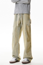 高品质B221美式ins高街暗黑宽松工装牛仔裤LK24340-P65控88，男装牛仔裤，电商B221