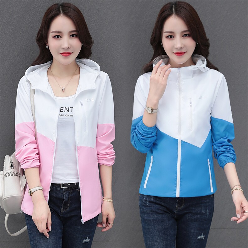 燕颉夏季冰丝防晒衣女短款外套连帽宽松显瘦防晒服休闲透气皮肤衣，女装皮草，燕颉服饰