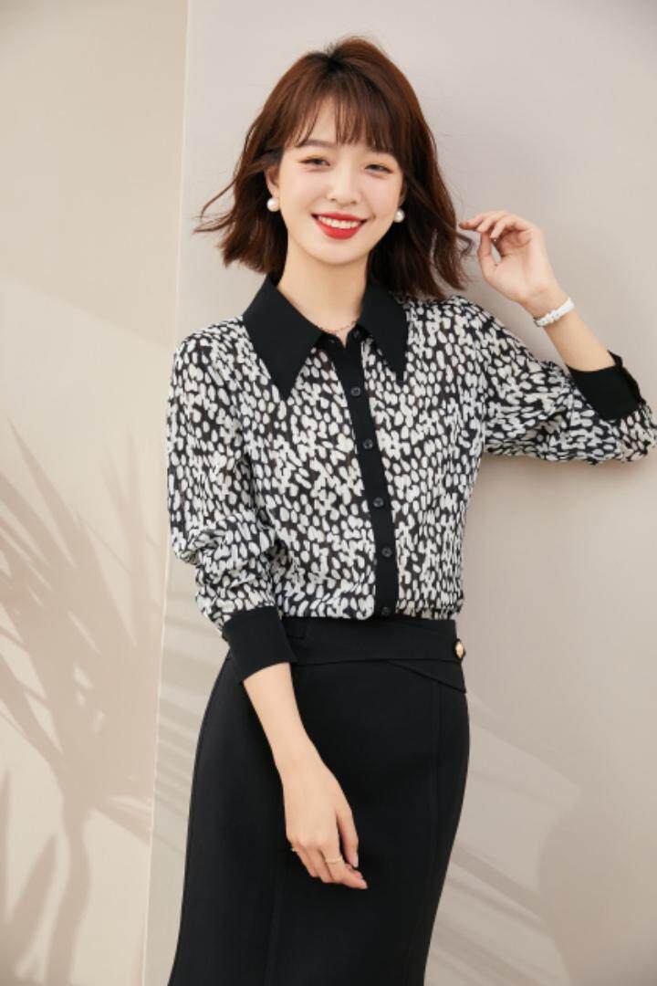 2021秋季新品撞色系衬衫，女装衬衫，秋子丰色(1F)