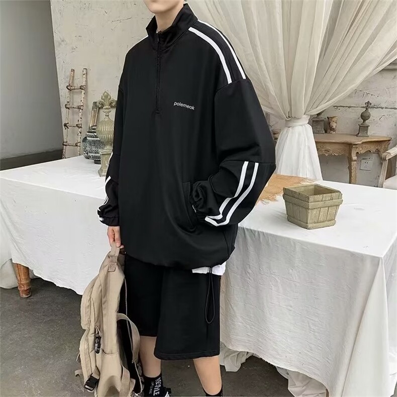 卫衣男韩版潮流高街帅气立领2023春夏季ins宽松百搭外套WB021-P30,男装卫衣,星座412-3