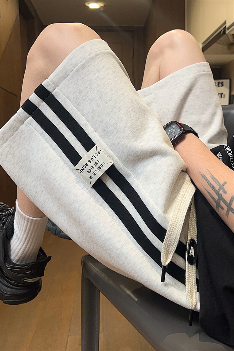 现货抖音品质65棉35聚酯纤维休闲条纹短裤DK401-特P32控58,男装牛仔裤,电商B208
