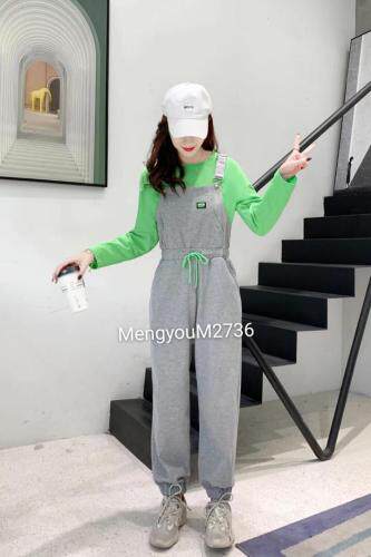 两件套背带裤，女装，梦由