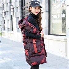 长袖中长款纯色连帽时尚棉服2020年冬季潮流简约个性，女装棉衣/棉服，凯瑟曼