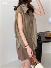 防晒套装女薄款欧洲站夏季2022新款欧货衬衫阔腿短裤两件，女装职业装，香丽迪1