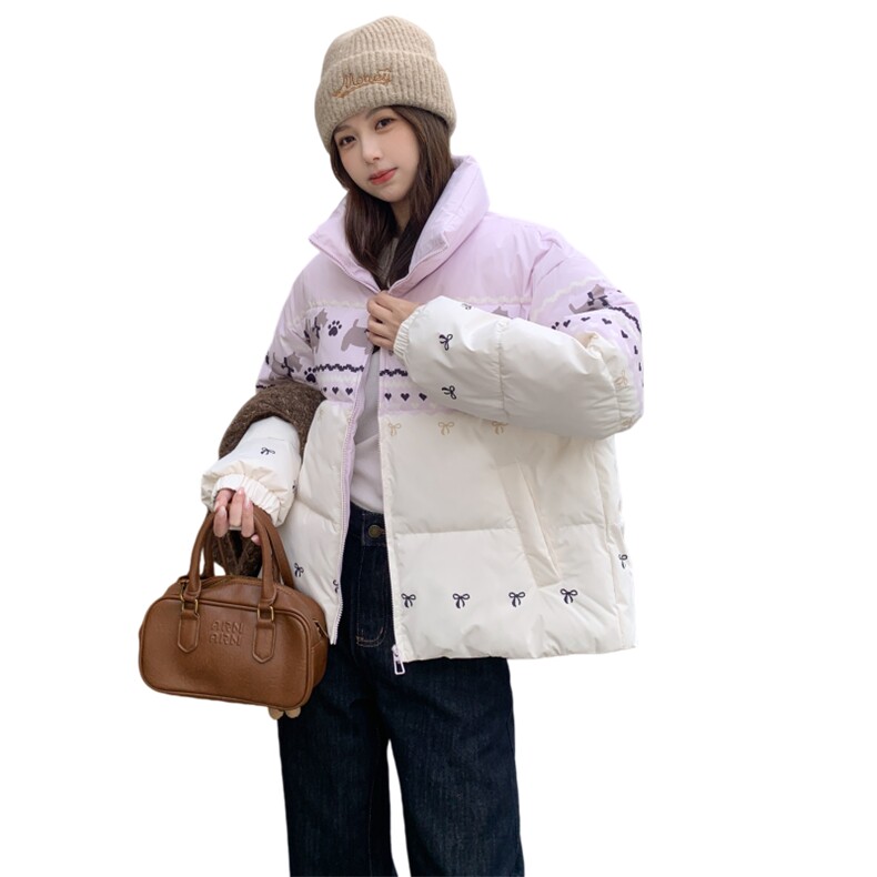 新款2025冬季石墨烯蓄热棉衣7846-P205-K308,女装棉衣/棉服,2C057
