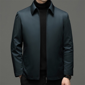 中年商务休闲棉服爸爸装冬季加厚保暖棉袄新款男装可脱卸内胆外套图片