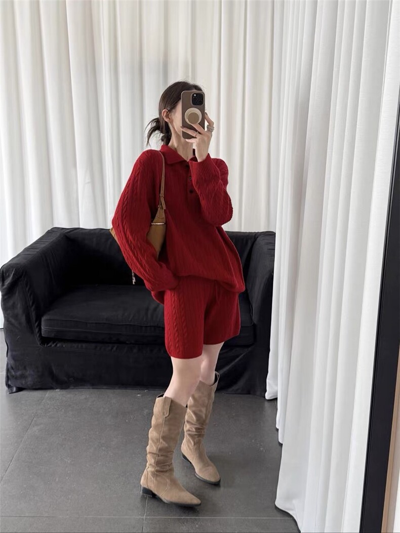 2025年秋季时尚百搭通勤简约休闲套衫中长款，女装针织衫/毛衣，琳尚羊绒