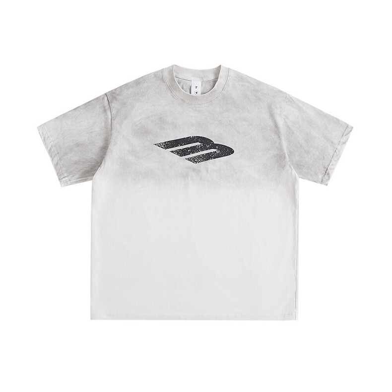 2025新款潮牌短袖宽松韩版字母印花扎染工艺T恤T8872/P5588，男装T恤，星座202-1