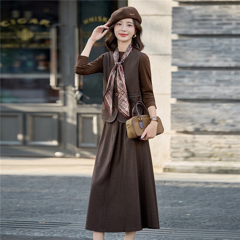 小香风套装裙2025秋季新款chic高级感职业气质马甲一整套ootd穿搭，女装套装/套裙，涵墨